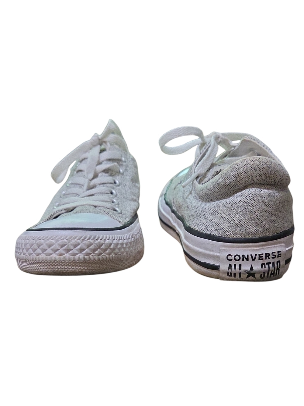 Converse Low-Top Sneakers in Light Gray and White Size 7.5 - Picture 8 of 12